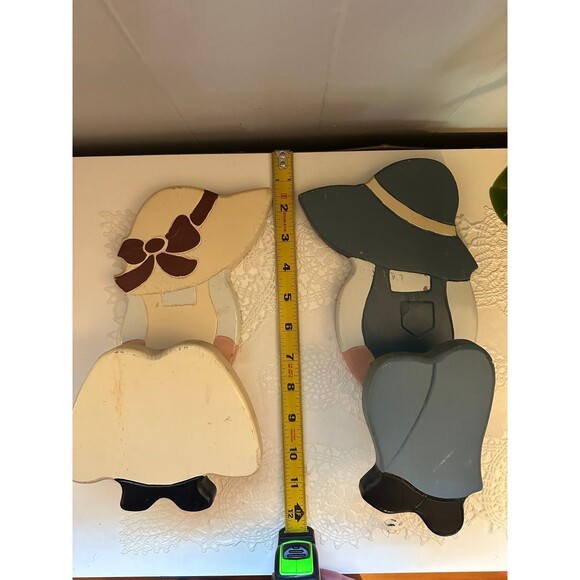 Vintage Rare Handmade Shelf Sitters Boy and Girl figurines - Picture 2 of 7